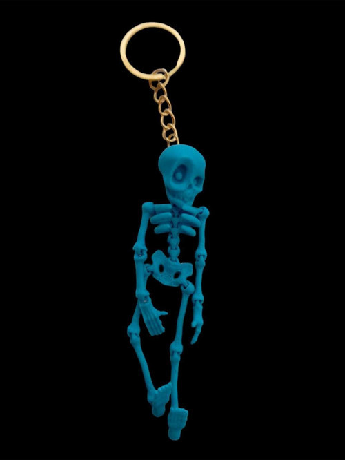 Anahtarlık Oynar Eklemli Beyaz İskelet