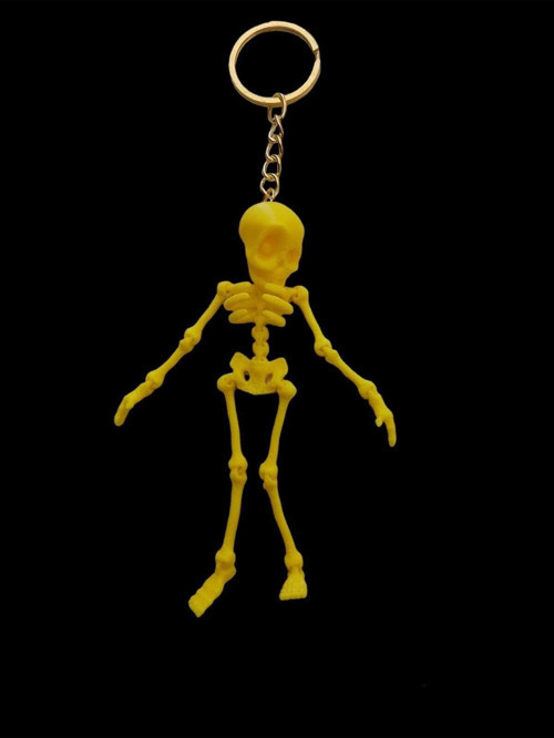 Anahtarlık Oynar Eklemli Beyaz İskelet
