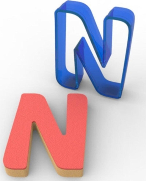 N Harfi Polikarbon Kopat Kurabiye Ve Şeker Hamuru Kalıbı