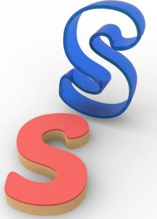 S Harfi Polikarbon Kopat Kurabiye Ve Şeker Hamuru Kalıbı