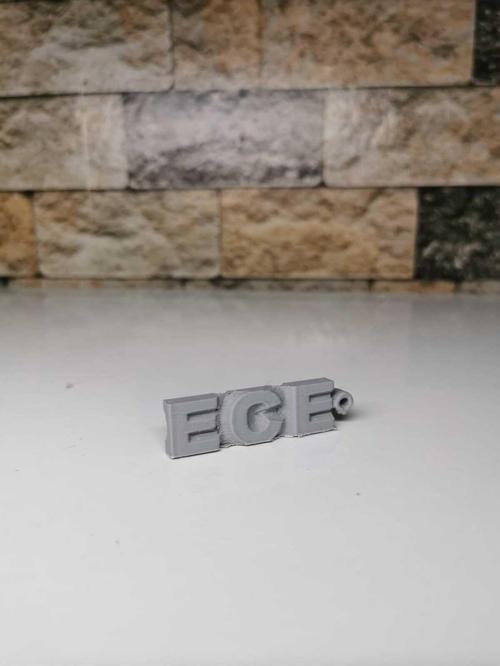 Kişiye Özel Çift Taraflı İsimli Anahtarlık