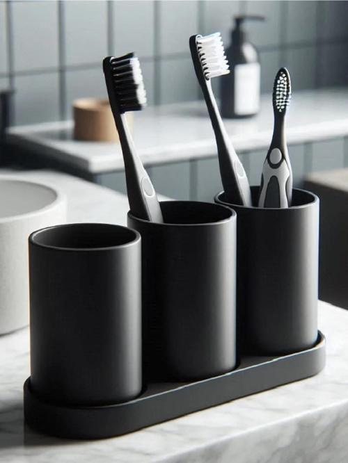 Diş Fırçası Tutucu Seti 3 Bardaklı