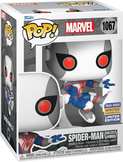 Pop Marvel Spider-man Big Eyes Armor 2022 Winter Convention