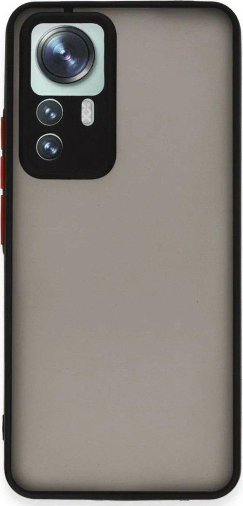 FLM Xiaomi Mi 12T Pro Kılıf Montreal Silikon Kapak - Siyah