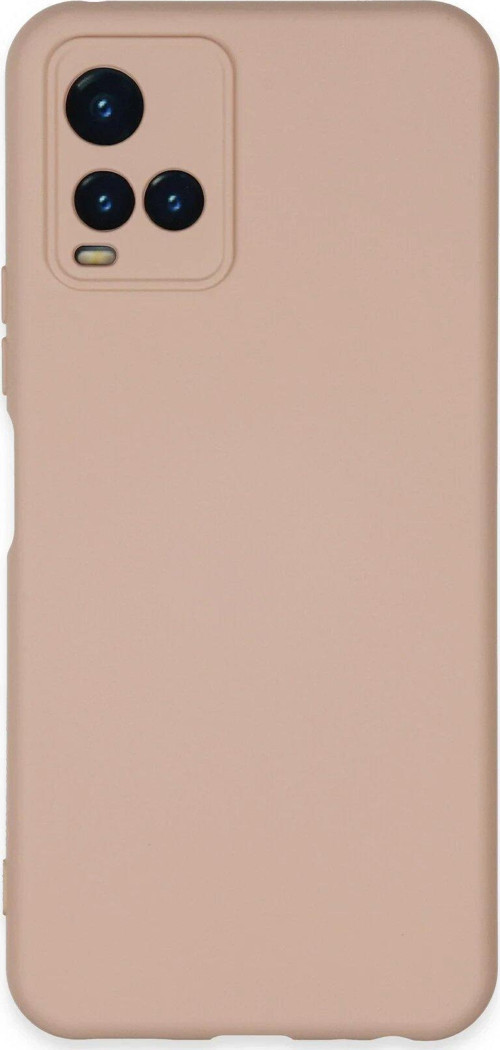 FLM Vivo Y21S Kılıf Nano içi Kadife Silikon - Pudra