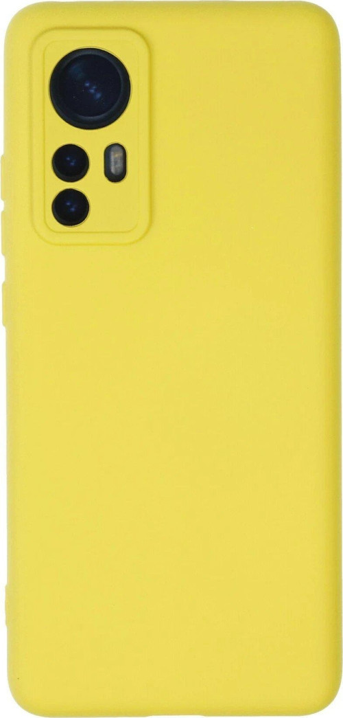 FLM Xiaomi Mi 12 Kılıf Nano içi Kadife Silikon - Sarı