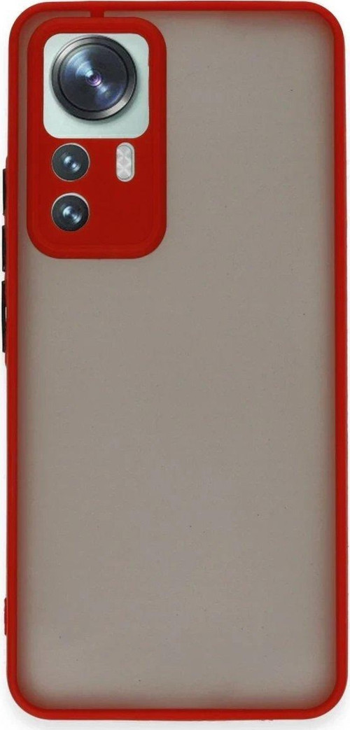 FLM Xiaomi Mi 12T Pro Kılıf Montreal Silikon Kapak - Kırmızı