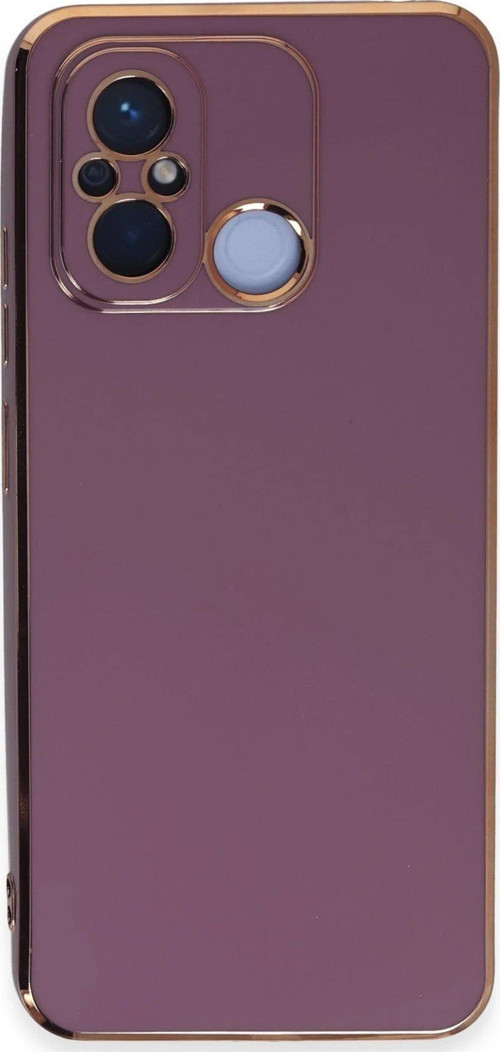 FLM Xiaomi Redmi 12C Kılıf Volet Silikon - Mor