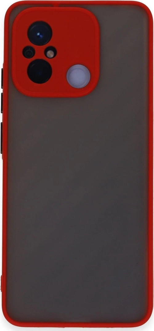 FLM Xiaomi Redmi 12C Kılıf Montreal Silikon Kapak - Kırmızı