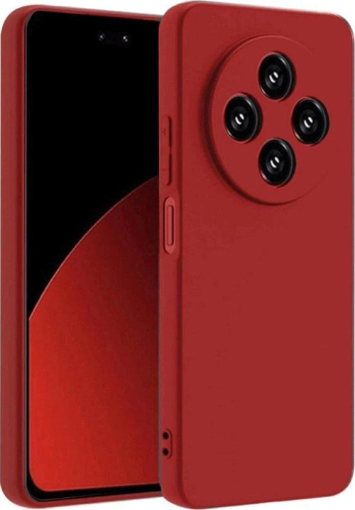 FLM Xiaomi Redmi 14C Kılıf Nano içi Kadife Silikon - Kırmızı