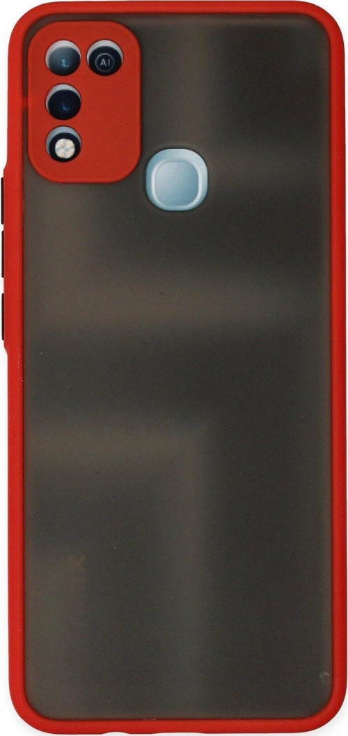 İnfinix Hot 10 Play Kılıf Montreal Silikon Kapak - Kırmızı