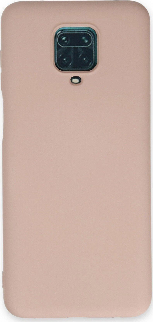 FLM Xiaomi Redmi Note 9 Pro Kılıf Nano içi Kadife Silikon - Pudra