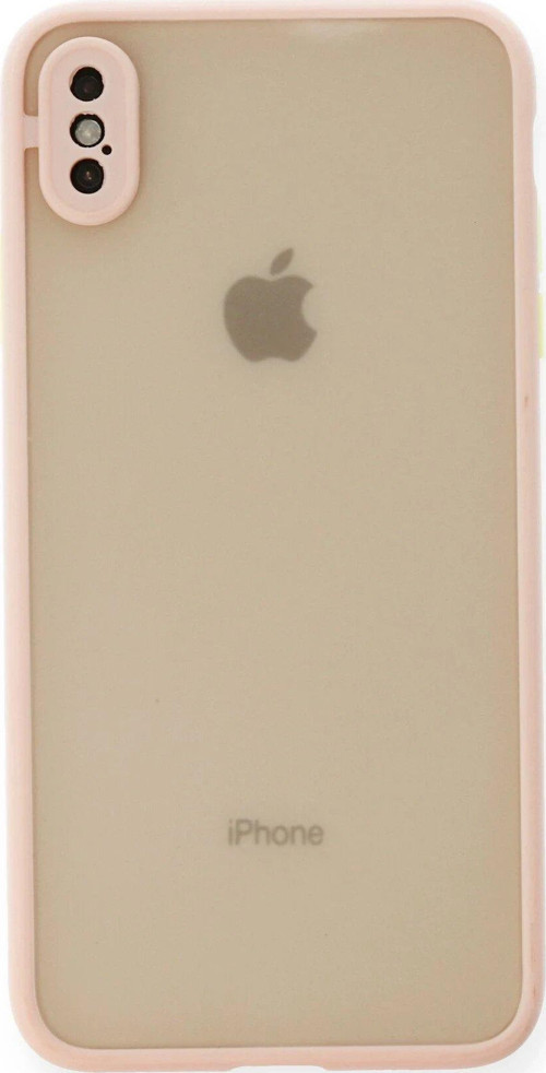 iPhone XS Max Kılıf Montreal Silikon Kapak - Pembe