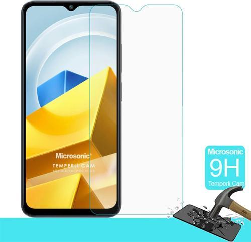 Xiaomi Poco M5 Tempered Glass Cam Ekran Koruyucu