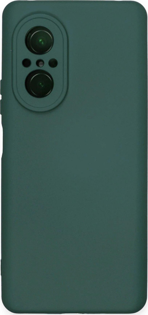 OMR02 Huawei Nova 9 SE Kılıf Nano içi Kadife Silikon - Koyu Yeşil