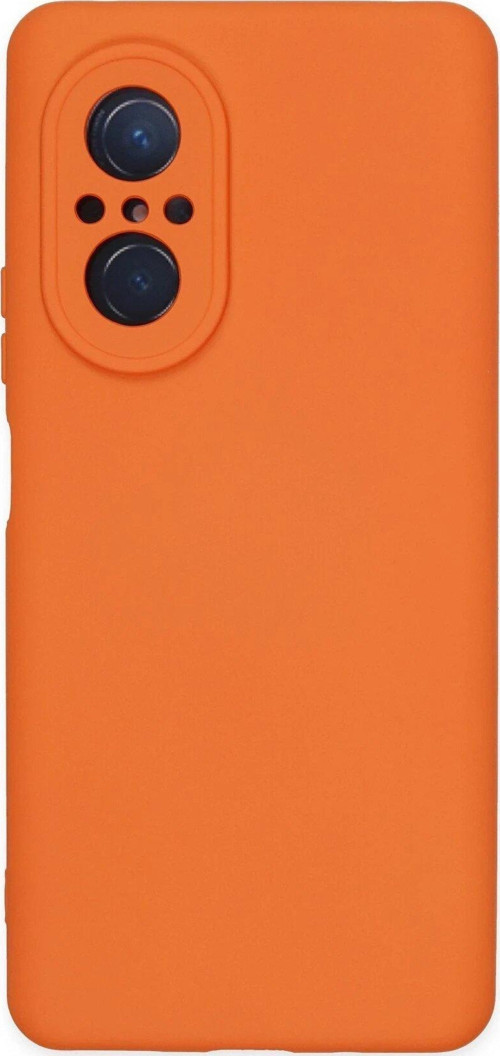OMR02 Huawei Nova 9 SE Kılıf Nano içi Kadife Silikon - Turuncu