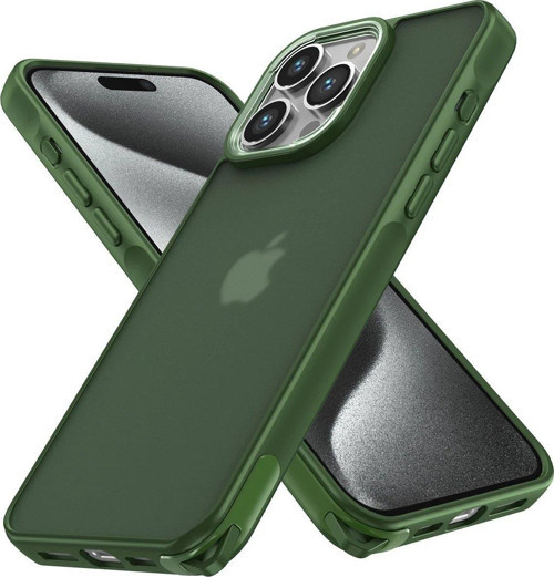 OMR02 iPhone 12 Pro Max Kılıf Elegant Kapak - Yeşil