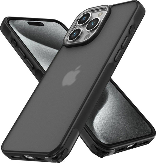 OMR02 iPhone 14 Pro Kılıf Elegant Kapak - Siyah
