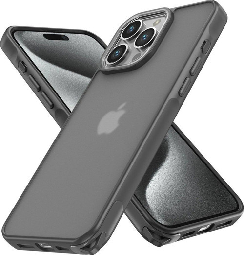 OMR02 iPhone 14 Pro Kılıf Elegant Kapak - Titan Gri