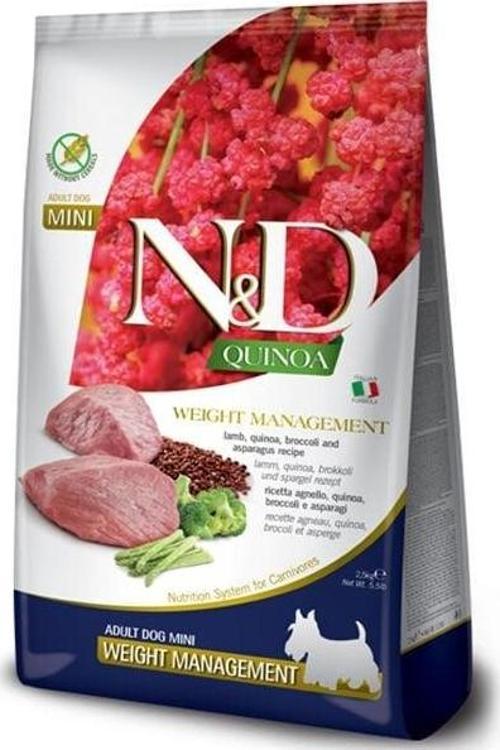 Quinoa Weight Management Mini Yetişkin Köpek Maması 2.5 Kg