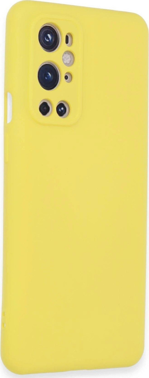 OMR02 One Plus 9 Pro Kılıf Nano içi Kadife Silikon - Sarı