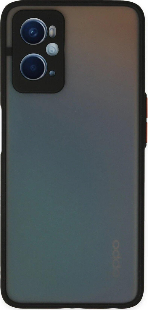 OMR02 Oppo A96 Kılıf Montreal Silikon Kapak - Siyah