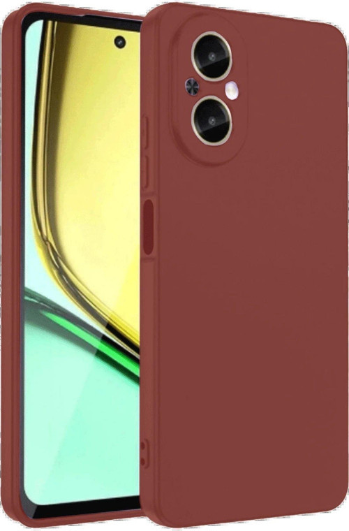 OMR02 Realme 12 Lite Kılıf First Silikon - Bordo