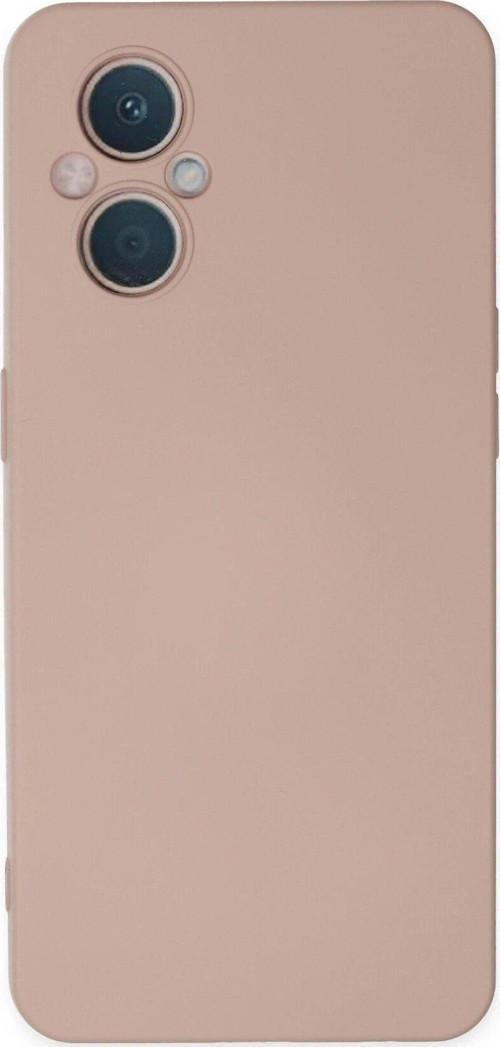 OMR02 Oppo Reno 7 Lite Kılıf Nano içi Kadife Silikon - Pudra