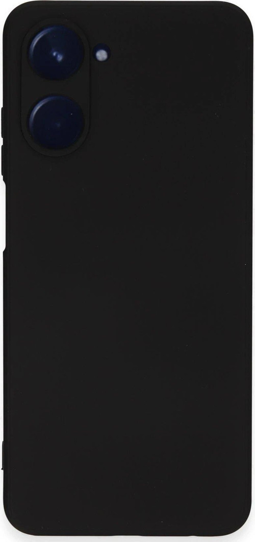 OMR02 Realme 10 4G Kılıf Nano içi Kadife Silikon - Siyah