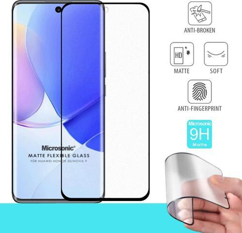 Huawei Nova 9 Seramik Matte Flexible Ekran Koruyucu Siyah