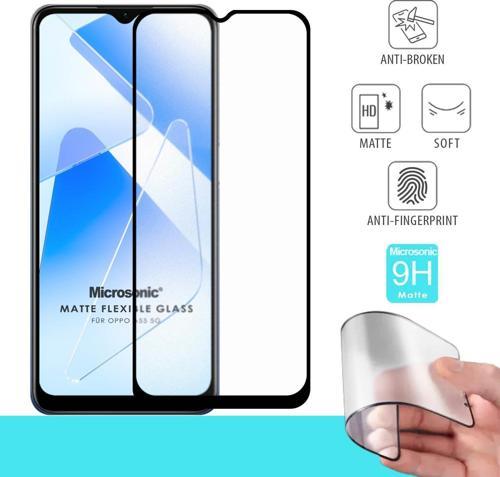 Oppo A55 5G Seramik Matte Flexible Ekran Koruyucu Siyah