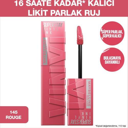 Super Stay Vinyl Ink Uzun Süre Kalıcı Likit Parlak Ruj 145 Rogue