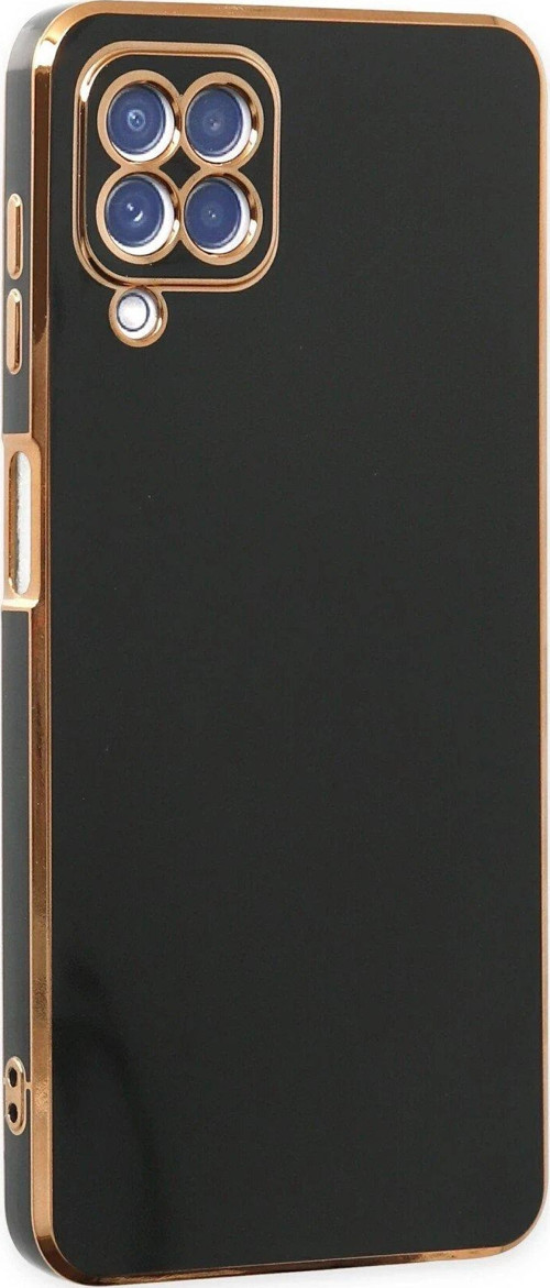 OMR02 Samsung Galaxy A12 Kılıf Volet Silikon - Siyah