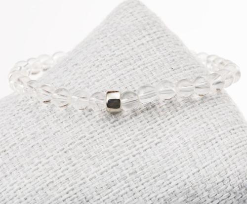 Kristal Kuvars Taşı Bileklik-6 Mm