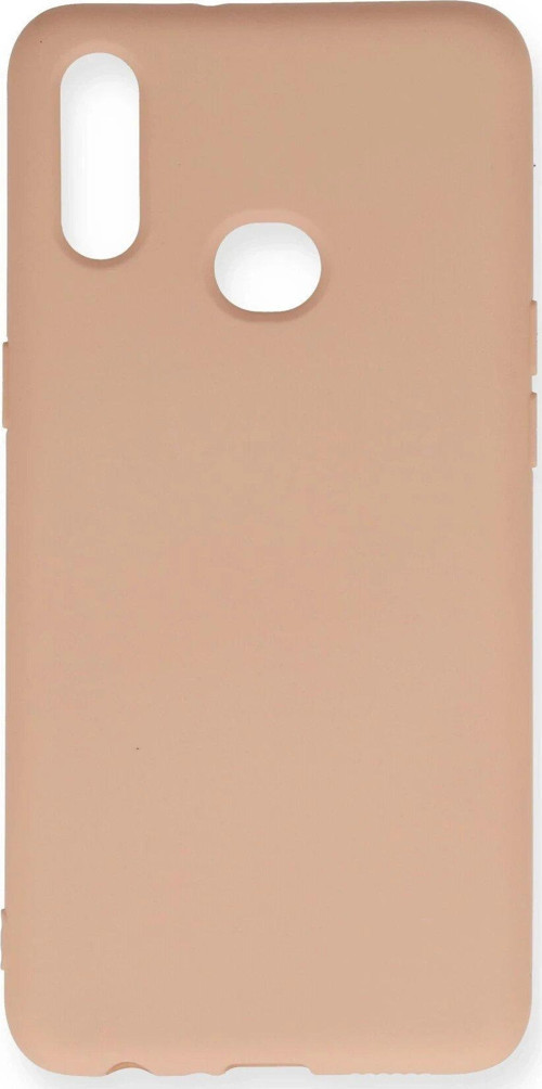 OMR02 Samsung Galaxy A10S Kılıf Nano içi Kadife Silikon - Pudra