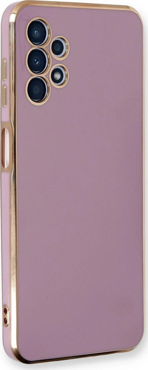 OMR02 Samsung Galaxy A13 4G Kılıf Volet Silikon - Mor