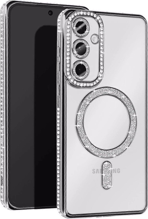 OMR02 Samsung Galaxy A26 Joke Simli Magneticsafe Kılıf - Gümüş