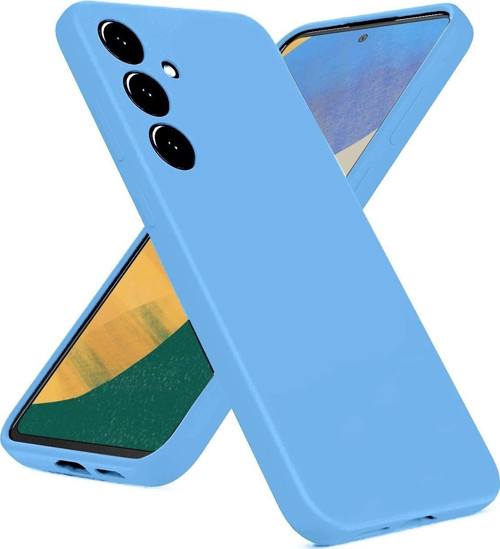 OMR02 Samsung Galaxy A36 Kılıf Nano içi Kadife Silikon - Mavi