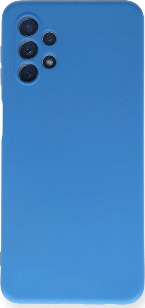 OMR02 Samsung Galaxy A52 Kılıf Nano içi Kadife Silikon - Mavi
