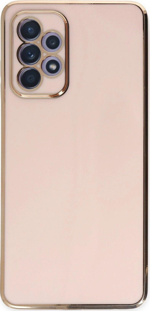 OMR02 Samsung Galaxy A52 Kılıf Volet Silikon - Pembe