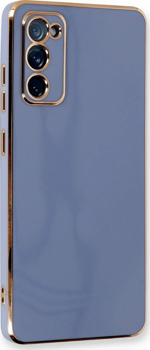 OMR02 Samsung Galaxy S20 FE Kılıf Volet Silikon - Mavi