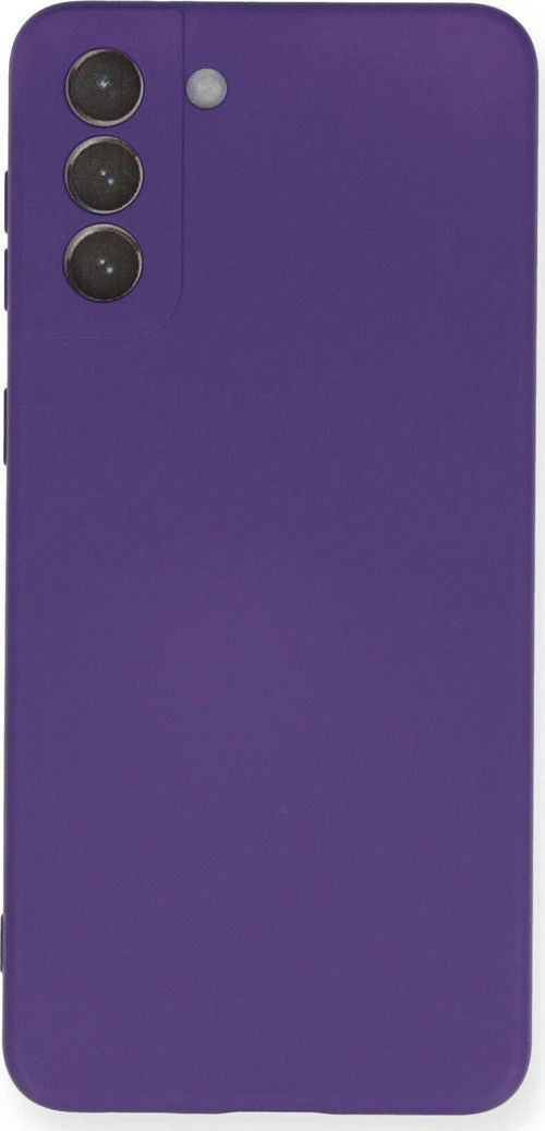 OMR02 Samsung Galaxy S21 Plus Kılıf Nano içi Kadife Silikon - Mor