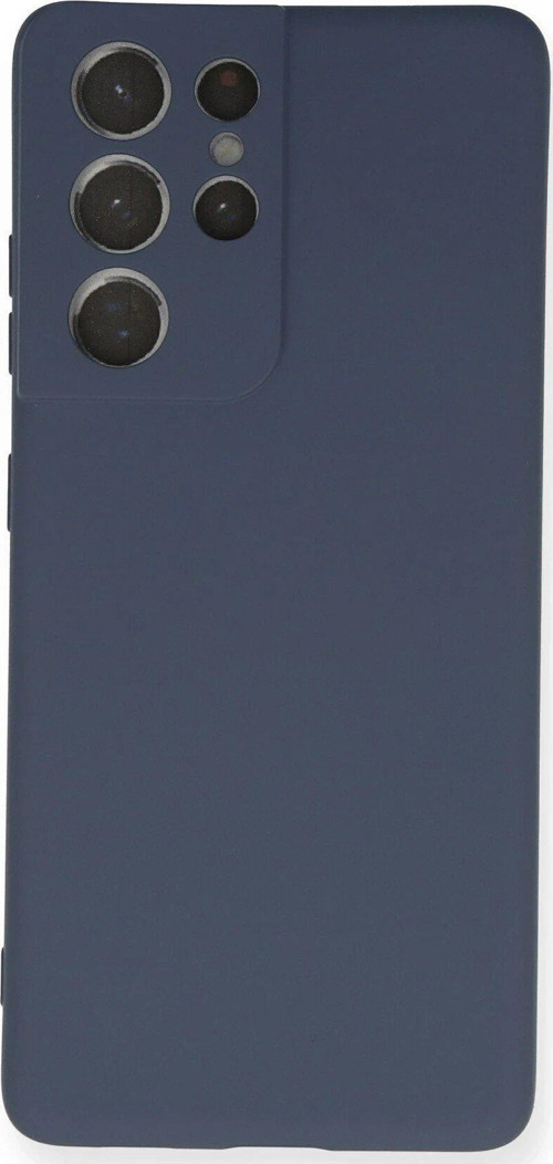 OMR02 Samsung Galaxy S21 Ultra Kılıf Nano içi Kadife Silikon - Gri