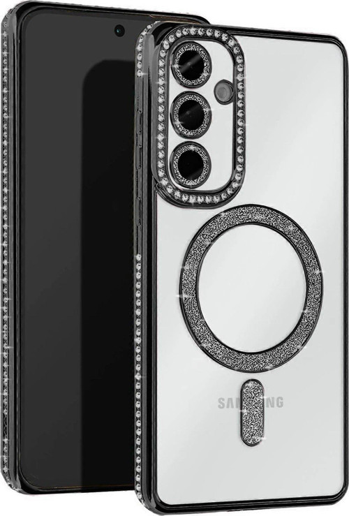 OMR02 Samsung Galaxy S24 FE Joke Simli Magneticsafe Kılıf - Siyah