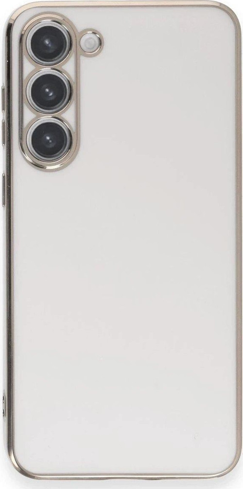 OMR02 Samsung Galaxy S23 Plus Kılıf Volet Silikon - Beyaz