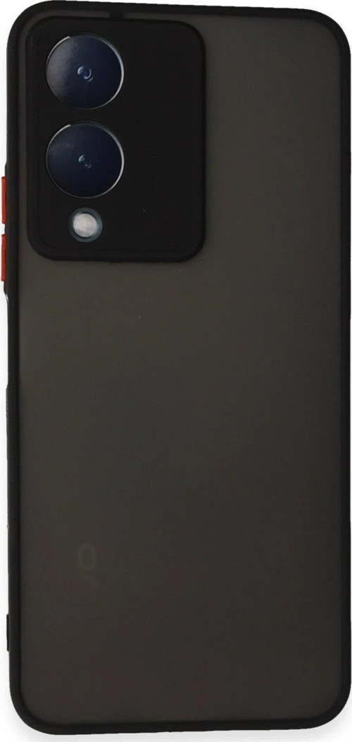 OMR02 Vivo Y17S Kılıf Montreal Silikon Kapak - Siyah
