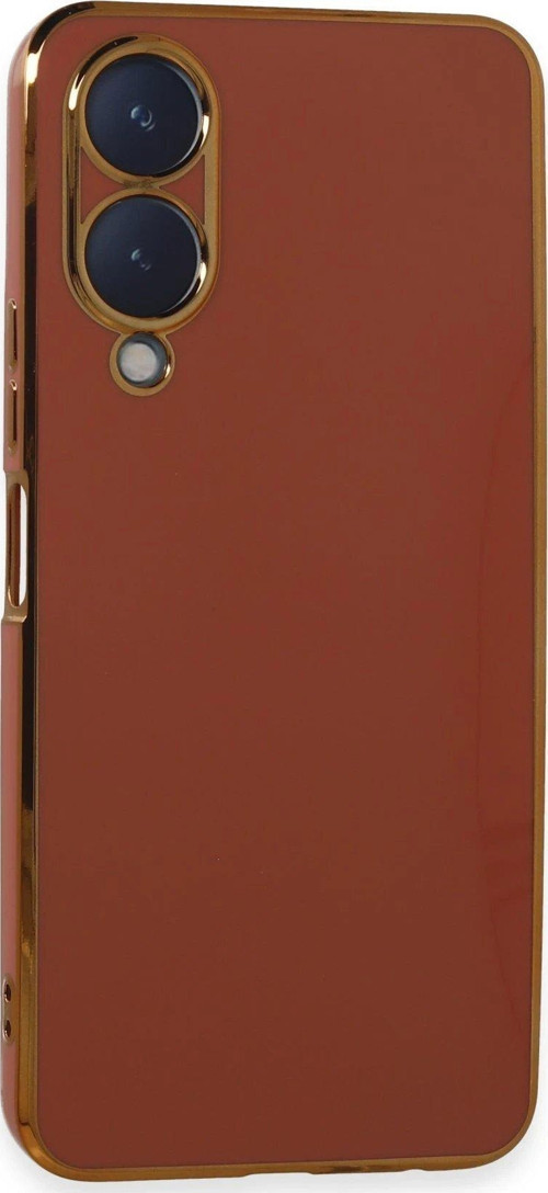 OMR02 Vivo Y17S Kılıf Volet Silikon - Kırmızı