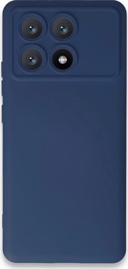 OMR02 Xiaomi Poco X6 Pro Kılıf Nano içi Kadife Silikon - Lacivert