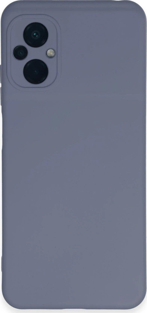OMR02 Xiaomi Poco M5 Kılıf Nano içi Kadife Silikon - Gri