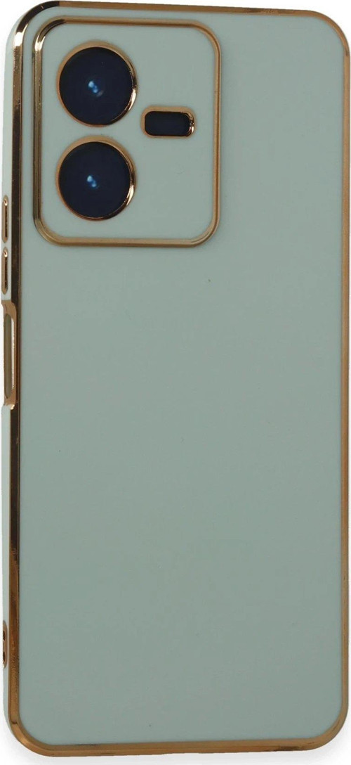 OMR02 Vivo Y22 2022 Kılıf Volet Silikon - Açık Yeşil